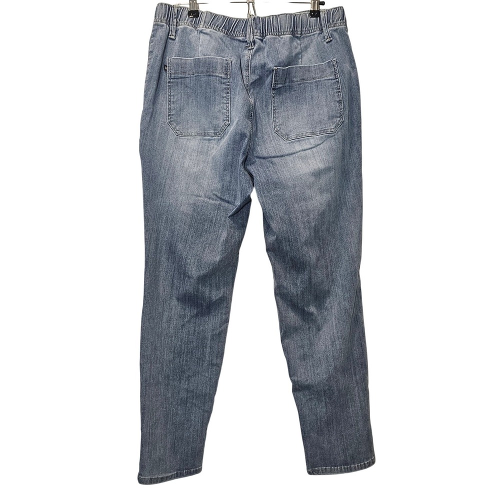 Judy Blue Jogger Roll up Jeans 88496 High Rise Medium Wash Stretch Denim 15/32 - Picture 8 of 14